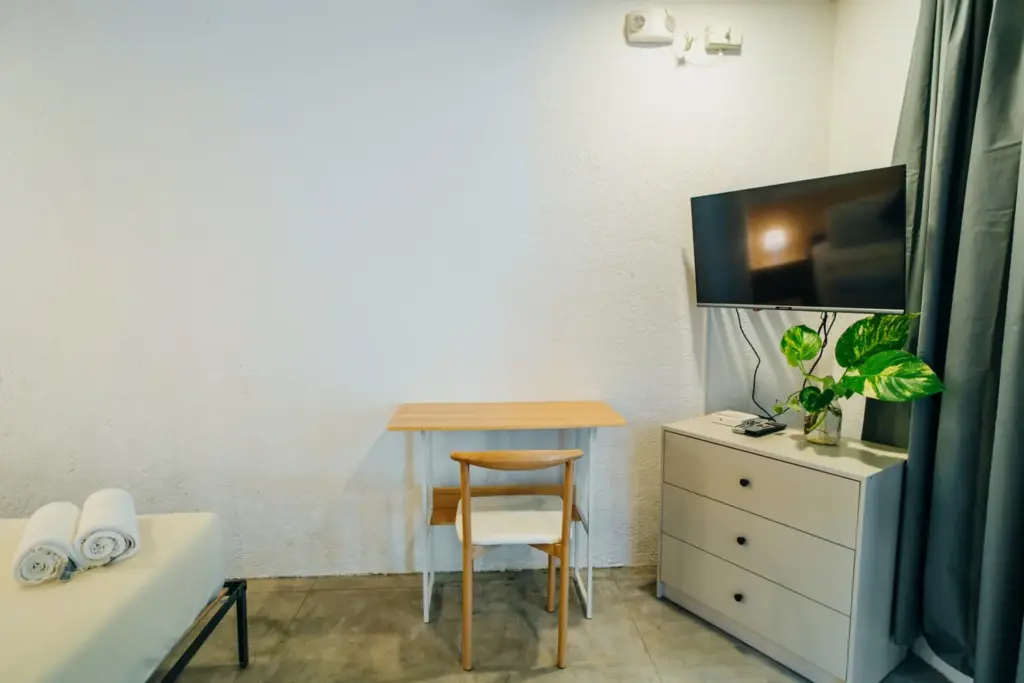 The Cottage Room with writing desk and cable TV